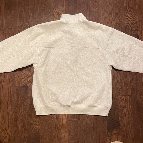 BP Relaxed Quarter Zip Pullover Heather Grey Size XS - Picture 7 of 11